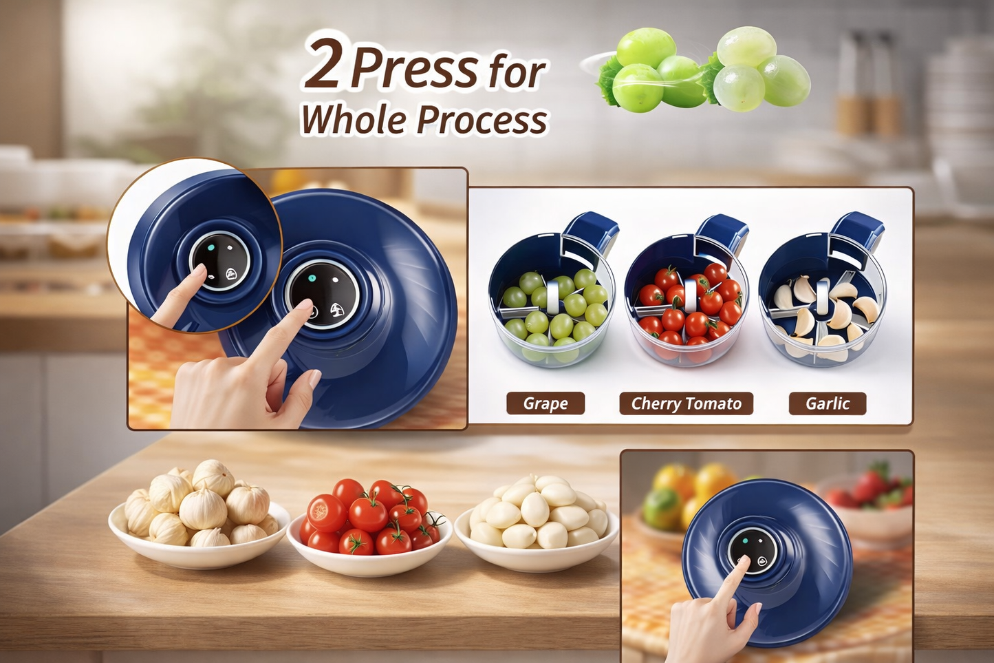 PeelPro 360™ – Peel Garlic, Grapes & Veggies in Second